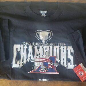 CFL FOOTBALL MONTREAL ALOUETTES 2010 GREY CUP CHAMPIONSHIP T-SHIRT  NEW WITH TAG